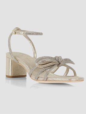 Loeffler Randall: Mikel Crystal-Embellished Suede Sandals Size 7